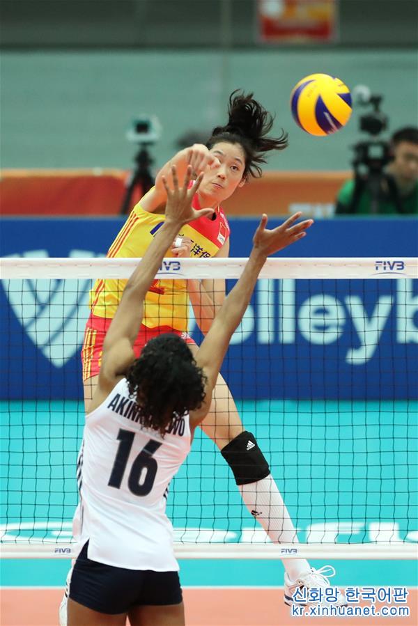 （体育）（3）排球——女排世锦赛：中国胜美国