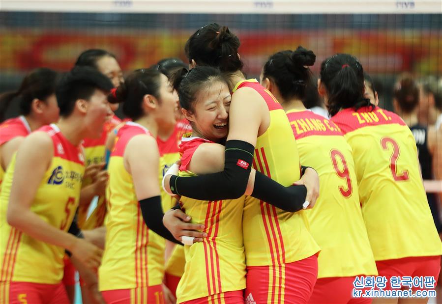 （体育）（10）排球——女排世锦赛：中国胜美国