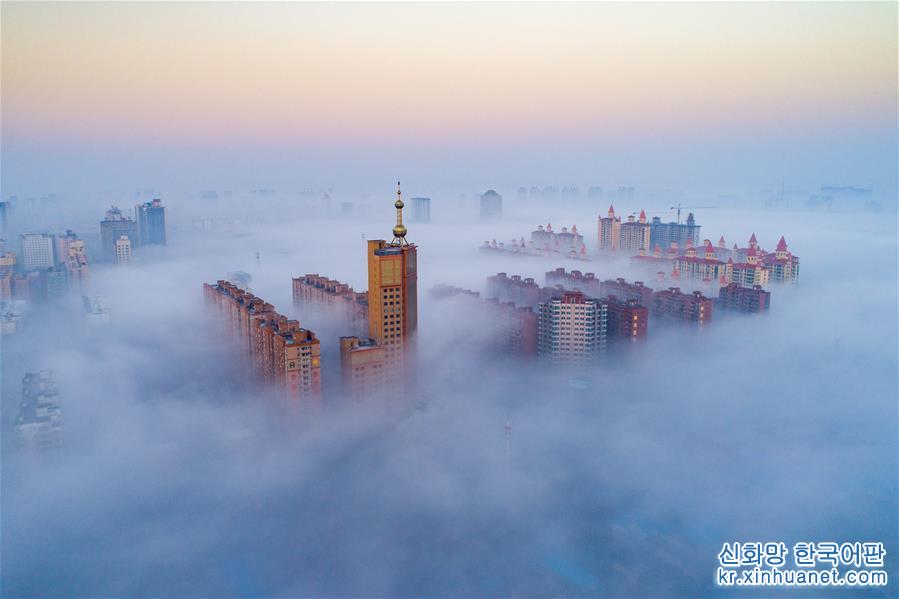 #（环境）（4）山西运城出现平流雾景观