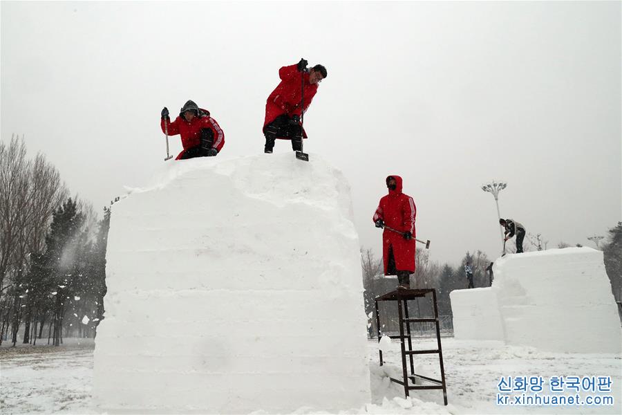 （文化）（3）第二十五届全国雪雕比赛在哈尔滨开铲