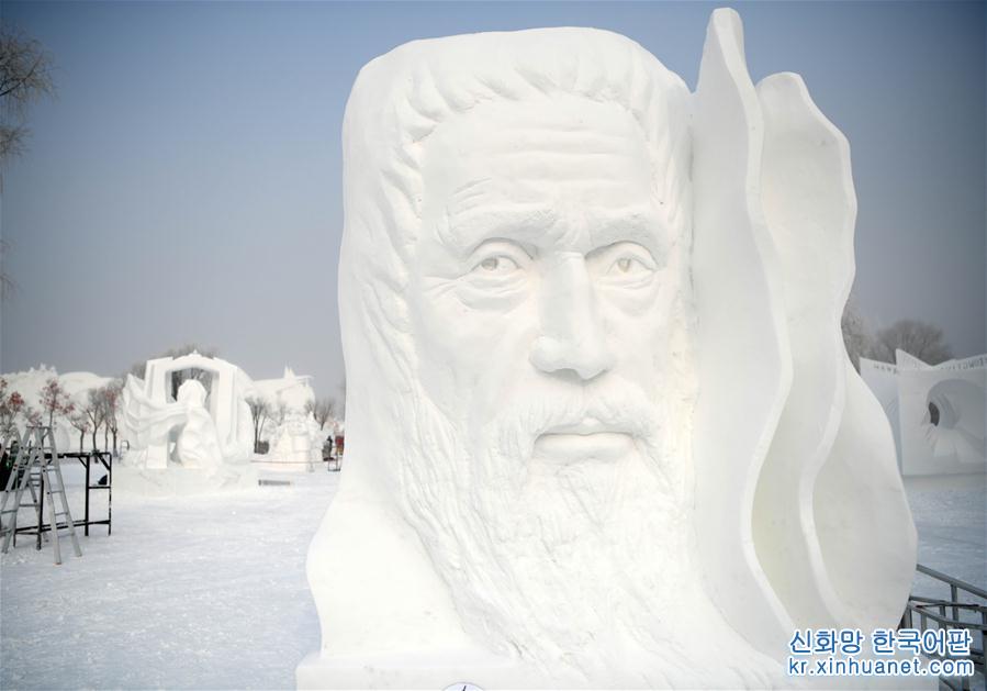 （社会）（1）哈尔滨国际雪雕比赛落幕 