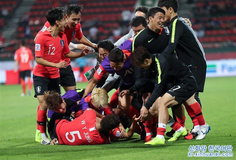 （亚洲杯）（2）足球——八分之一决赛：韩国队晋级八强 