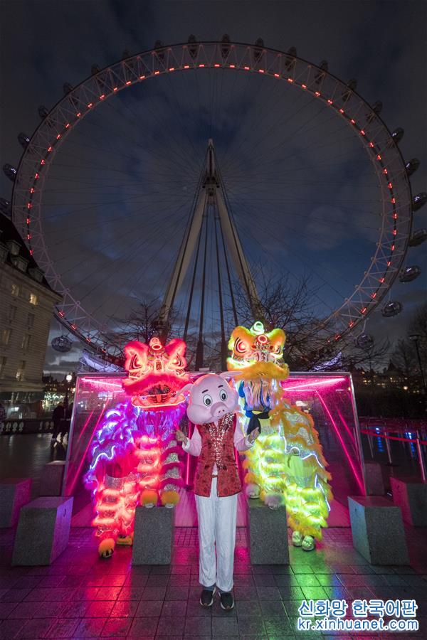 （国际）（2）“伦敦眼”亮灯庆中国农历猪年
