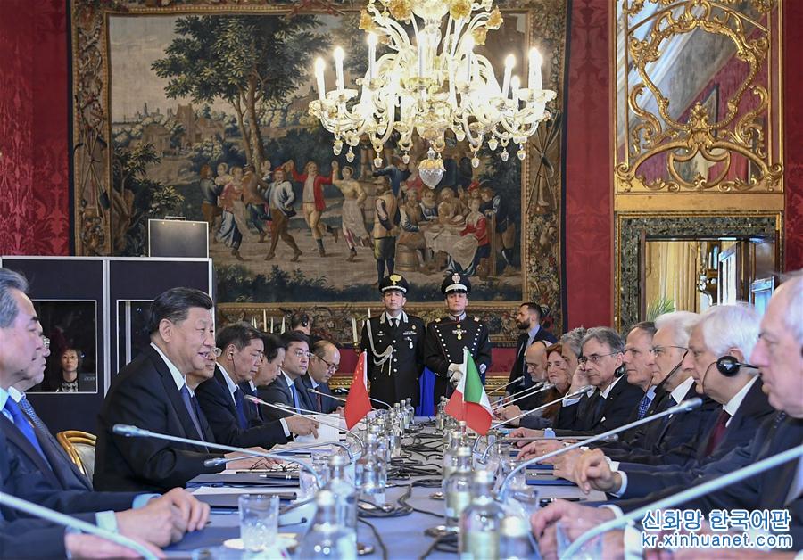 （XHDW）（3）习近平同意大利总统马塔雷拉举行会谈