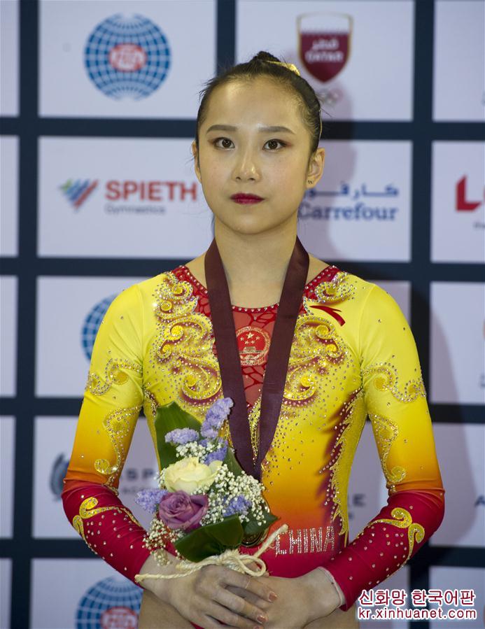 （体育）（1）体操——世界杯卡塔尔站：中国选手范忆琳获高低杠亚军
