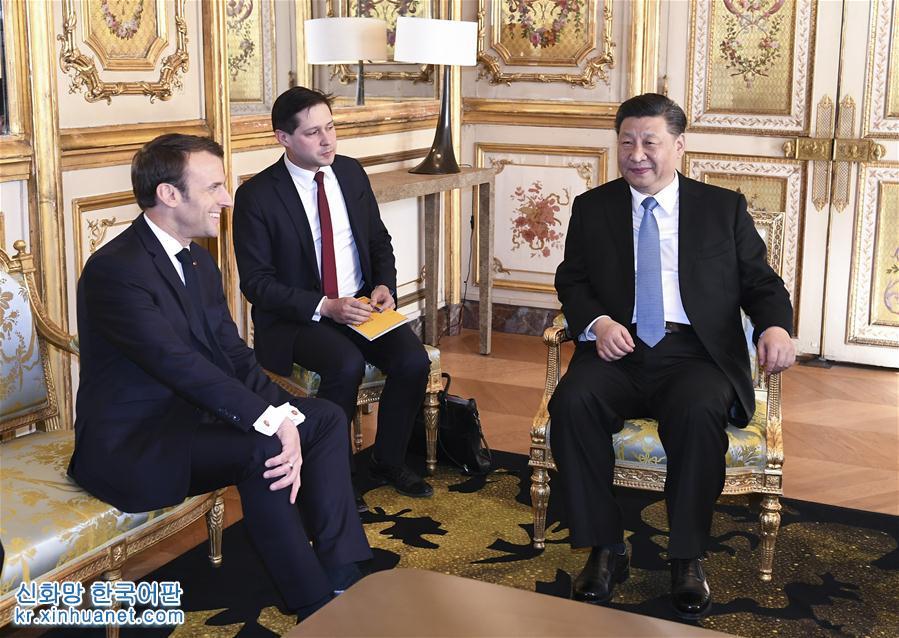 （XHDW）（2）习近平同法国总统马克龙会谈