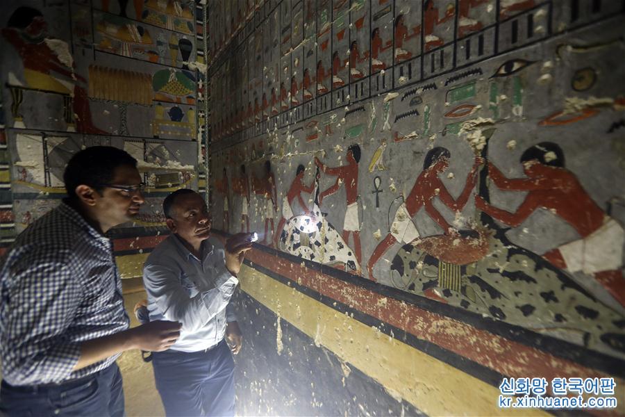 （国际）（6）埃及塞加拉发现一座第五王朝时期贵族墓葬