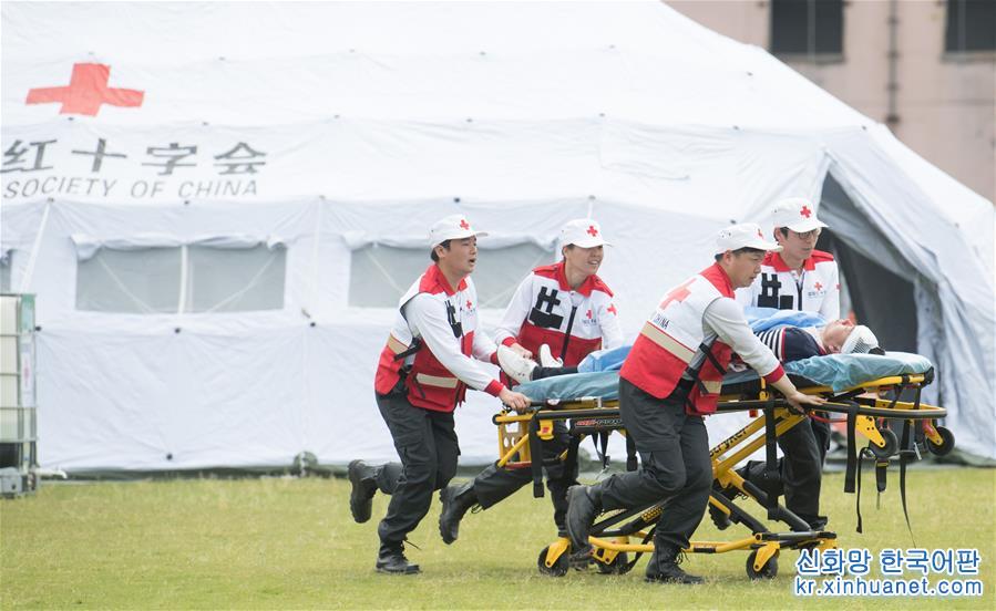（医卫）（1）“同心协力-2019”中国红十字会应急救援综合演练在浙江举行