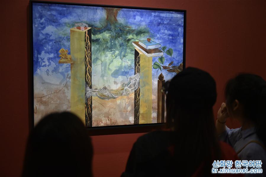 （文化）（2）“亚洲文明联展（艺术展）：大道融通——亚洲艺术作品展”在中国美术馆开幕