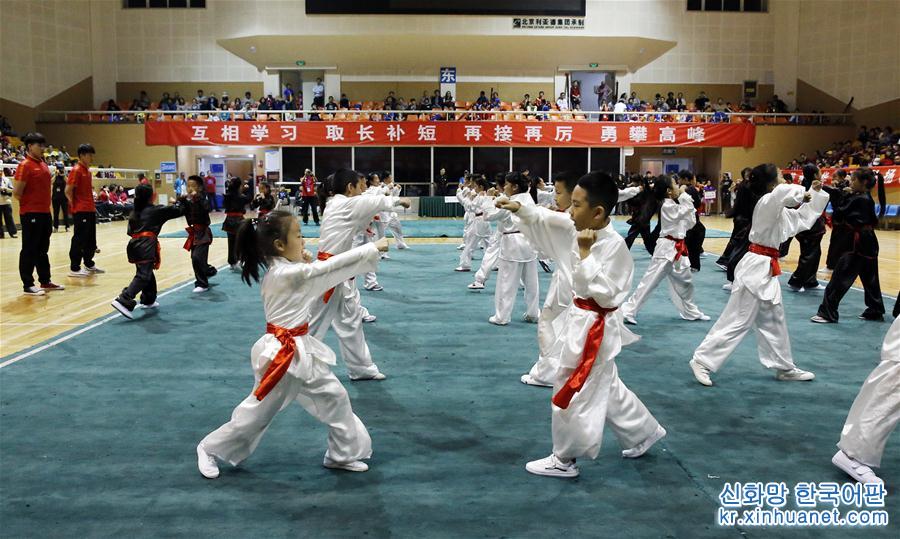 #（社会）（2）北京：中小学生武术比赛展英姿