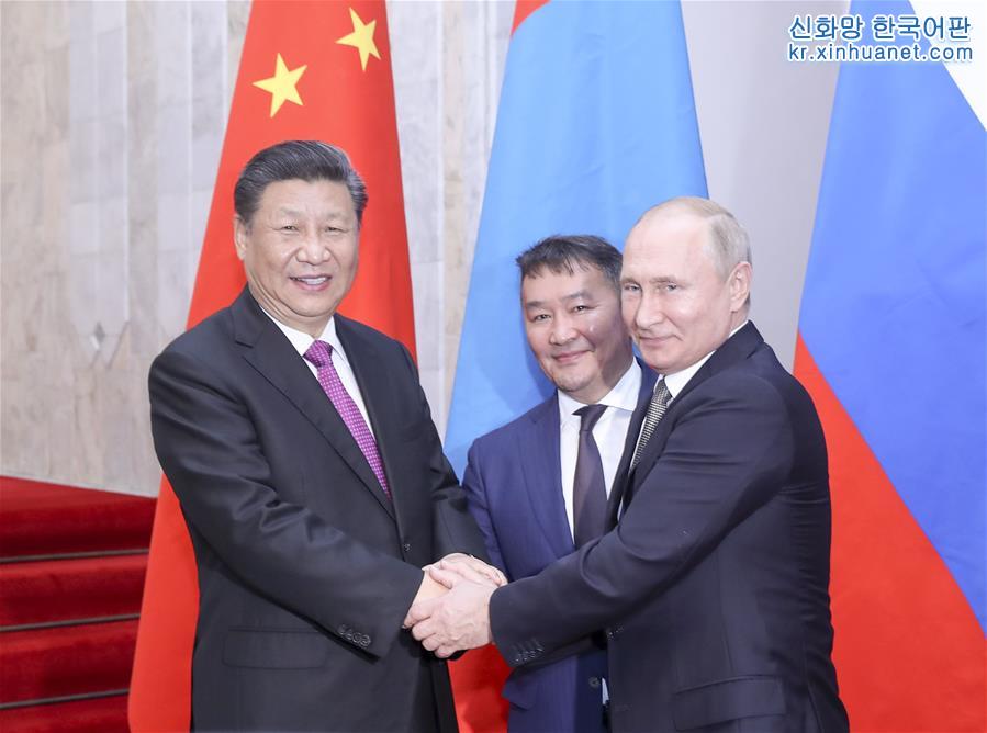 （时政）（1）习近平出席中俄蒙元首第五次会晤
