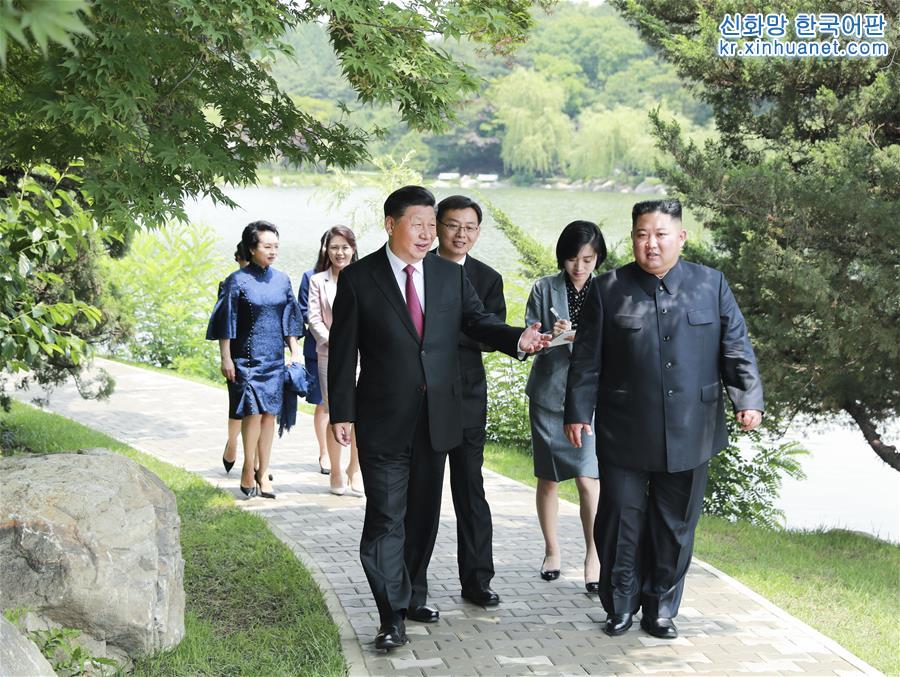 （时政）习近平会见朝鲜劳动党委员长、国务委员会委员长金正恩