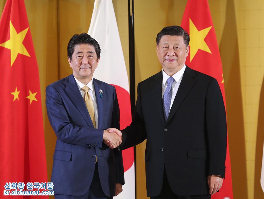 （時政）習近平會見日本首相安倍晉三