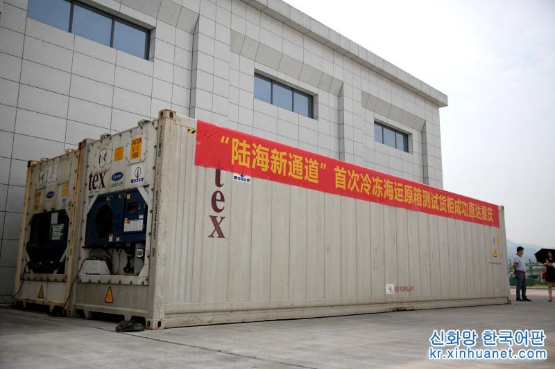 （图文互动）（3）“陆海新通道”首次冷冻海运原箱测试货柜直达重庆
