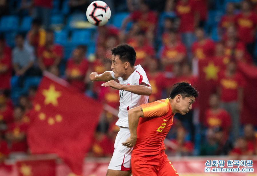 （体育）（5）足球——U22国际足球赛：中国队战平朝鲜队