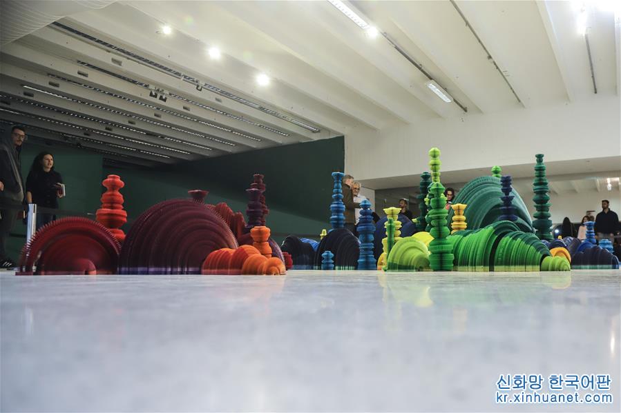 （国际·图文互动）（2）巴西库里蒂巴双年展开幕　中国艺术品引人注目