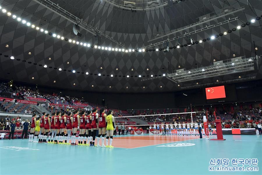 （體育）（2）排球——女排世界杯：中國隊對陣阿根廷隊 