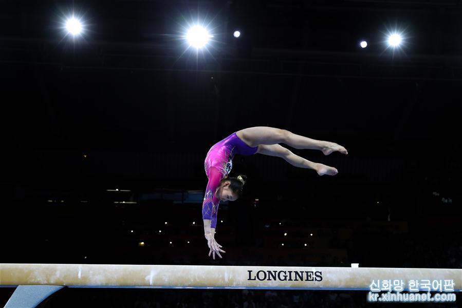 （体育）（3）体操——世锦赛女子全能决赛：中国选手唐茜靖获得亚军
