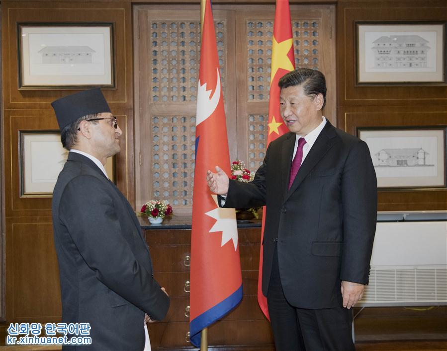 （時政）習近平會見尼泊爾聯邦院主席蒂米爾西納