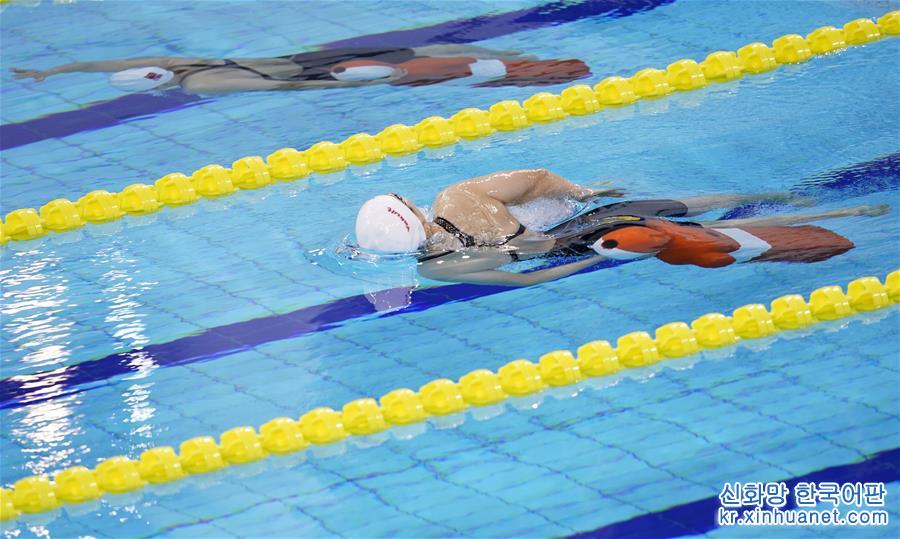 （軍運會）（7）水上救生——女子50米假人救生：中國隊包攬冠亞軍