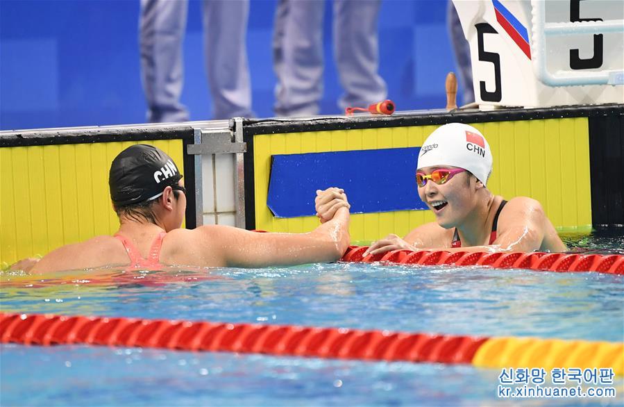 （軍運會）（2）游泳——女子800米自由泳：中國隊包攬冠亞軍