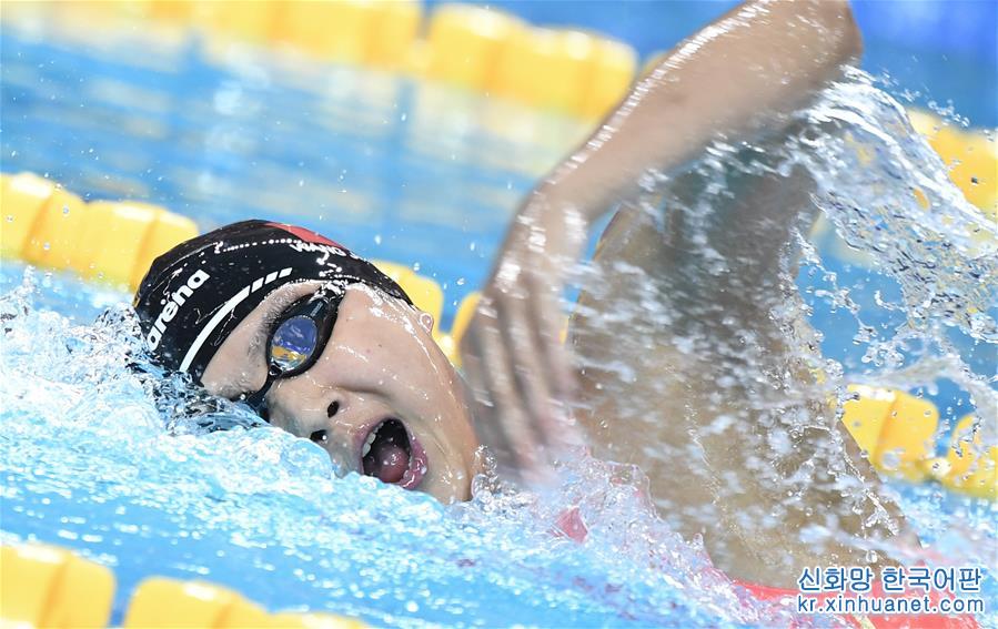 （軍運會）（3）游泳——女子800米自由泳：中國隊包攬冠亞軍