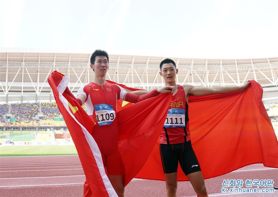 （军运会）（2）田径——中国选手包揽男子跳远冠亚军