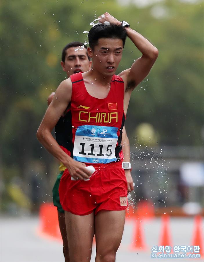 （军运会）（5）田径——男子20公里竞走:中国选手许皓夺冠