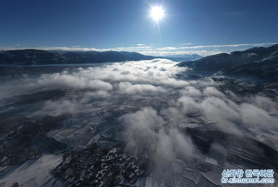 （美丽中国）（4）飞瞰大凉山雪景