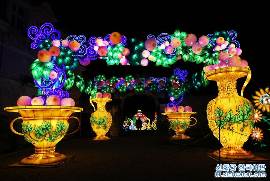 （国际）（4）中国彩灯点亮法国塞纳古堡