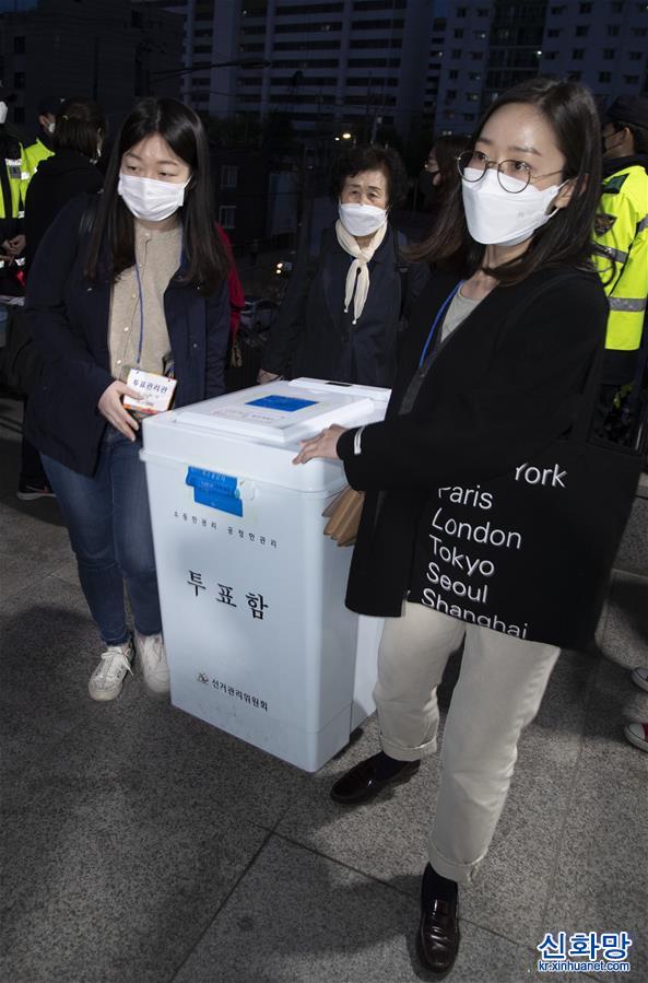 （国际）（3）韩国第21届国会选举计票进行时
