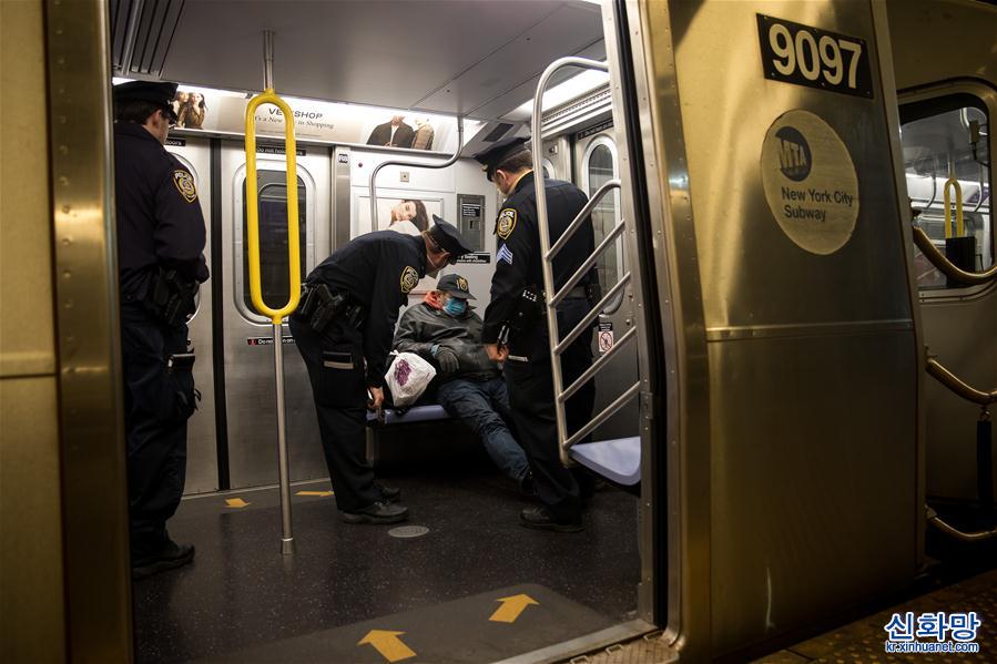 （國際疫情）（5）紐約地鐵夜間暫停運營 開始每天消毒