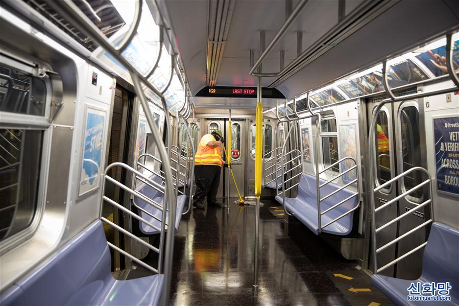 （國際疫情）（10）紐約地鐵夜間暫停運營 開始每天消毒