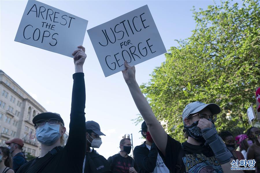 （国际）（4）华盛顿民众抗议警察暴力执法