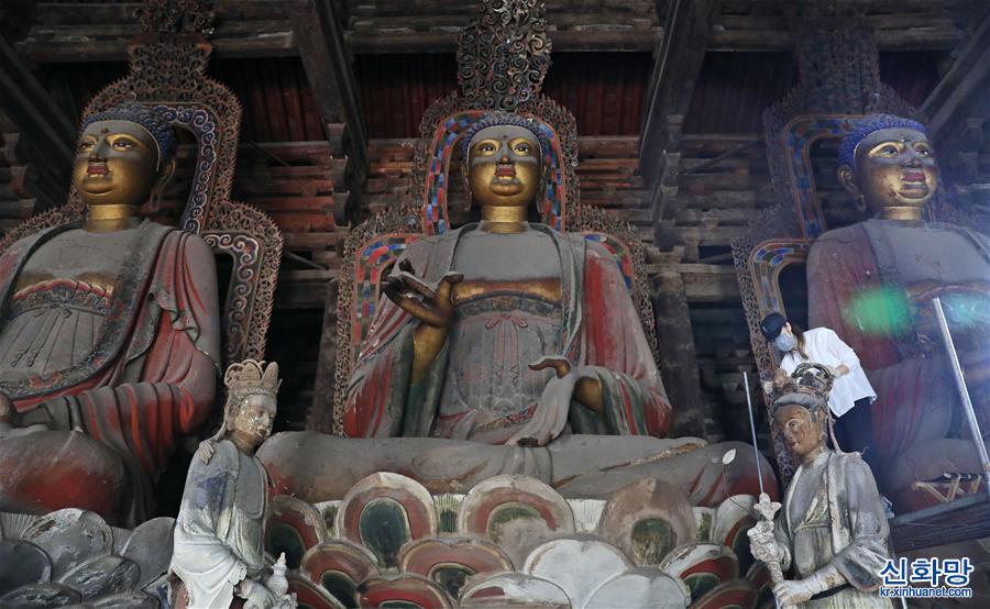 （文化）（2）千年奉国寺进行一期保护修复