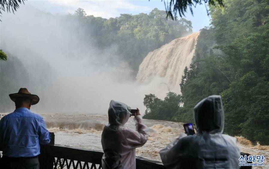 （新華視界）（1）貴州黃果樹瀑布迎來今年入汛最大水量