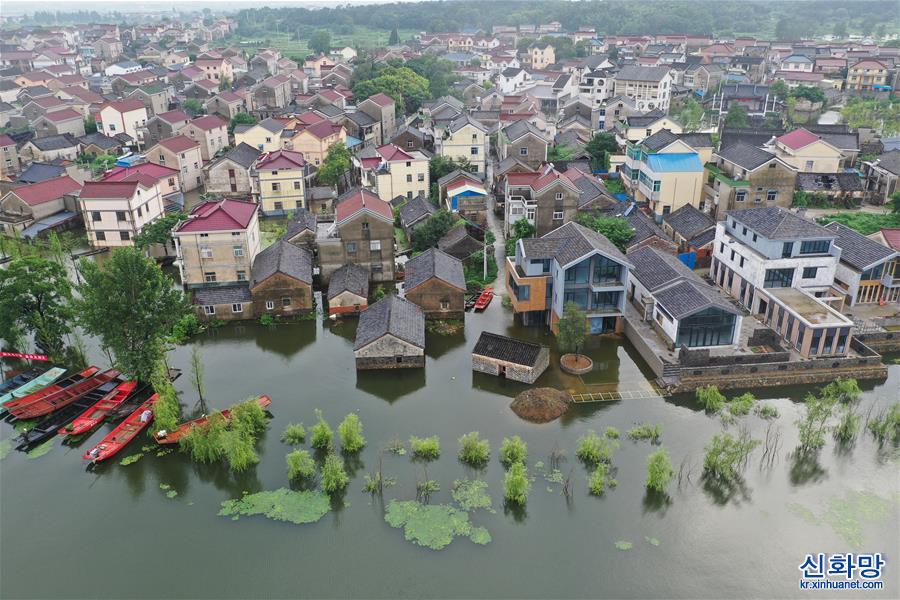 （防汛抗洪）（4）江苏南京：石臼湖水位持续上涨