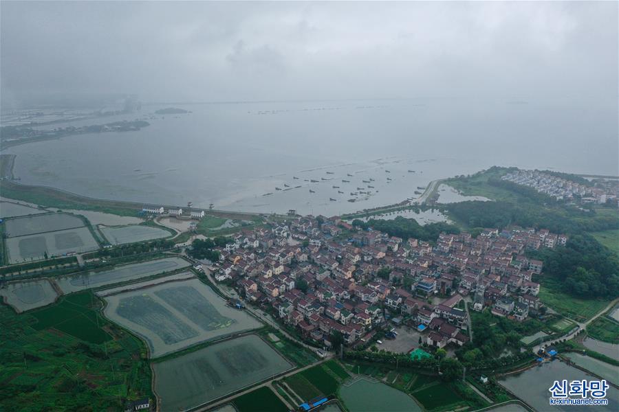 （防汛抗洪）（2）江苏南京：石臼湖水位持续上涨