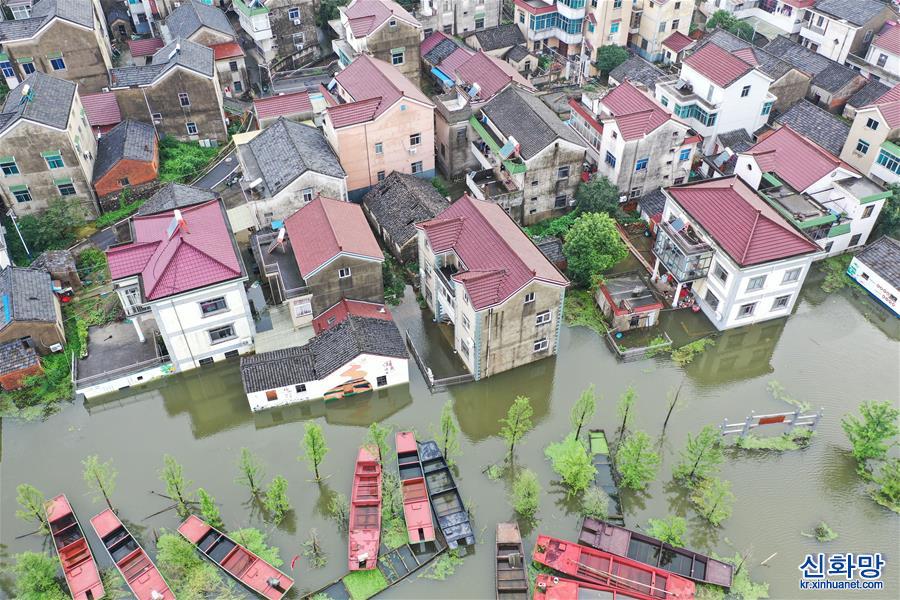 （防汛抗洪）（6）江苏南京：石臼湖水位持续上涨