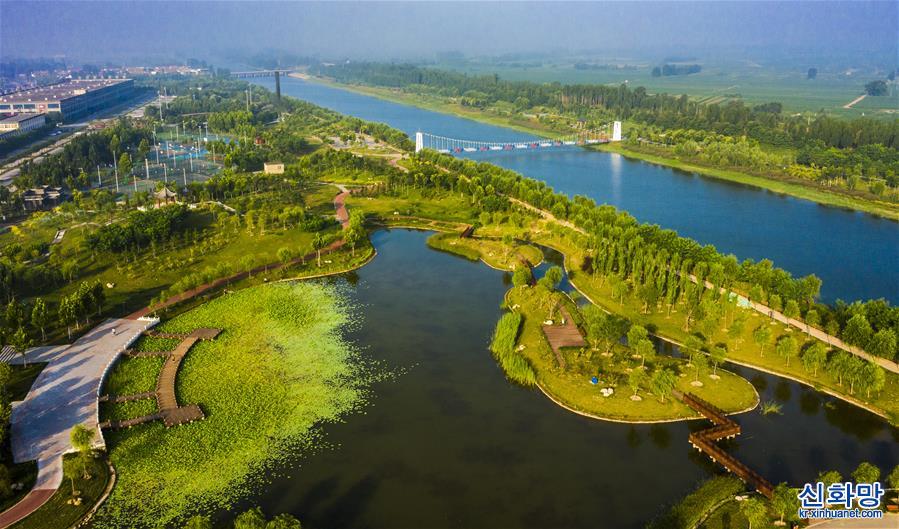 （环境）（1）河北武邑：旧河道变身生态公园