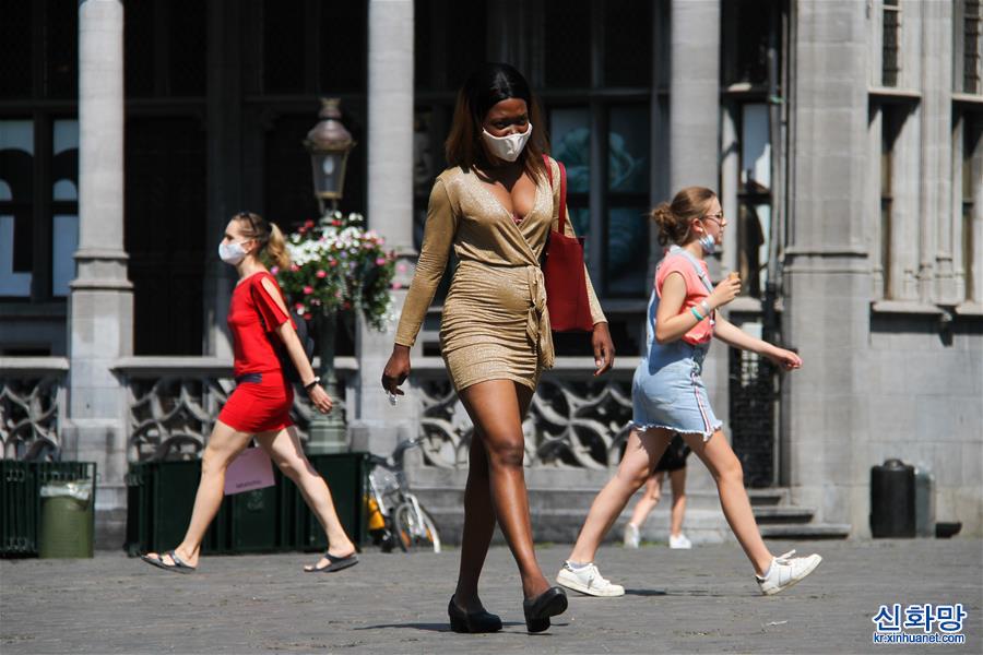 （新華視界）（4）比利時布魯塞爾首都大區強制公民在所有公共場所戴口罩
