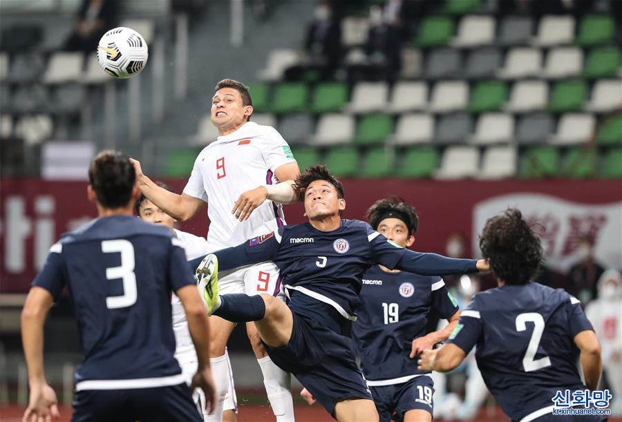 （体育）（52）足球——世预赛：中国队胜关岛队