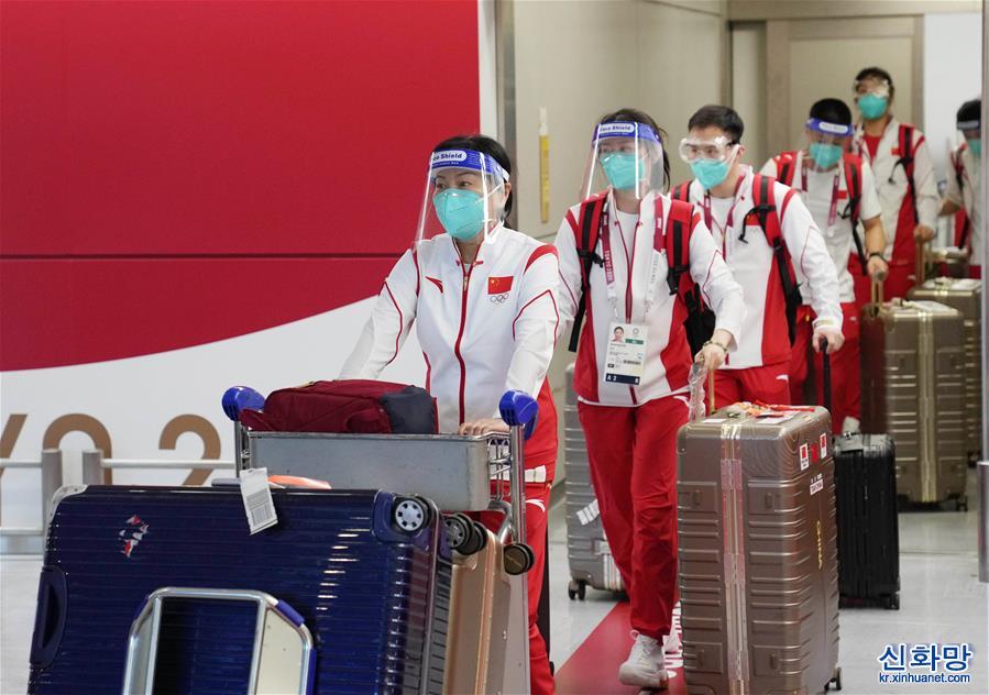 （东京奥运会）（6）中国体育代表团部分成员抵达日本东京