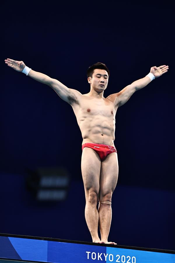 （东京奥运会）（5）跳水——男子10米跳台决赛：中国选手包揽冠亚军