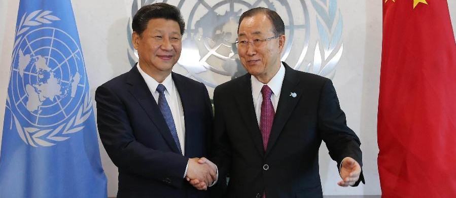 시진핑 中주석, 반기문 유엔 사무총장 회견