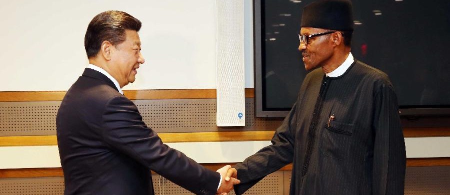 시진핑 中주석, 모하마두 부하리 나이지리아 대통령 회견