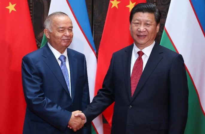 (CICA)시진핑 주석, 이슬람 카리모프 우즈베키스탄 대통령 회견