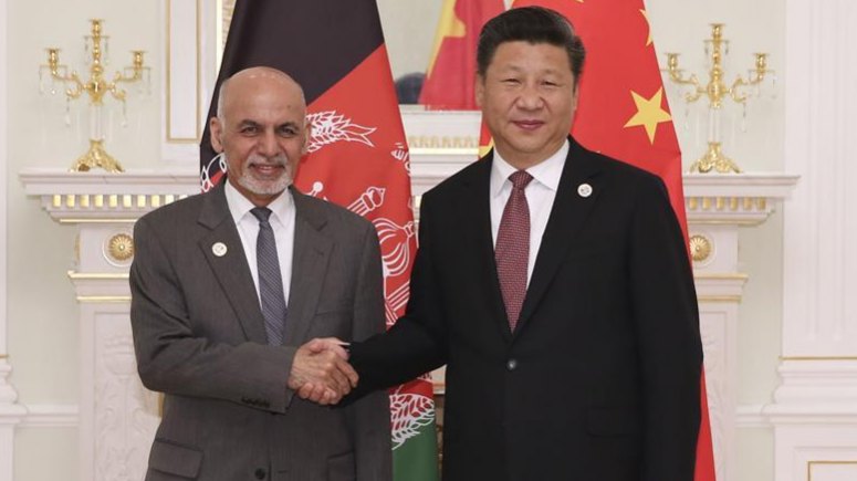 시진핑 주석, 가니 아프간 대통령 면담