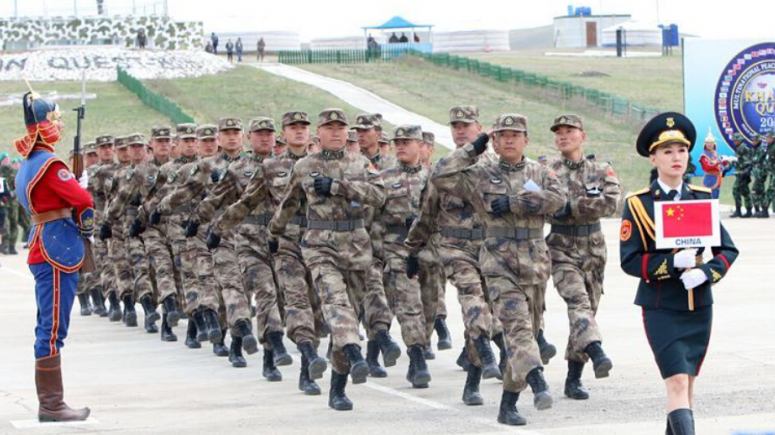 中, 몽골서 열린 다국적 군사훈련에 참여
