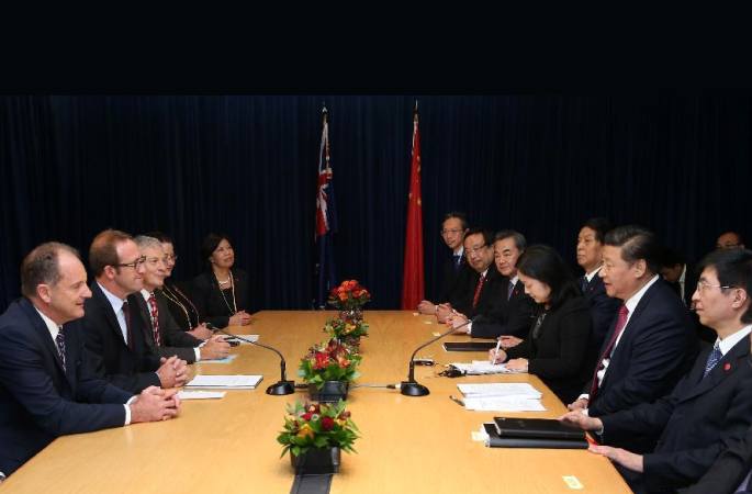 시진핑 주석, 뉴질랜드 노동당 대표 회견